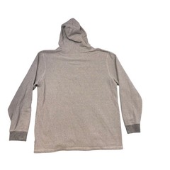 ONeill Mens XXL Waffle Knit Henley Hoodie Gray Thermal Pullover Standard Fit