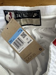 Brooklyn Nets New Jersey Nets White Throwback Nike Shorts Size Medium NWT