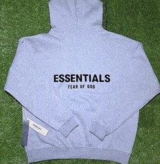 Fear of God Essentials Hoodie Dark Oatmeal Gray Size Medium AUTHENTIC
