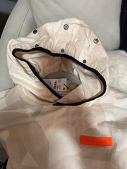 CAT Workwear Men’s Camouflage Pullover Hoodie Beige Orange Patch NWT small