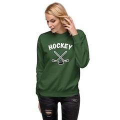Hockey Mom Dad Unisex Premium Sweatshirt S,M,L,XL,2X,3X