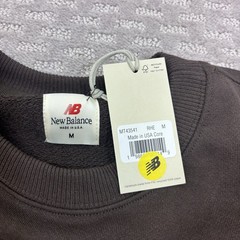 New Balance Made in USA Core Crewneck Sweatshirt SZ Medium Dk Brown-red