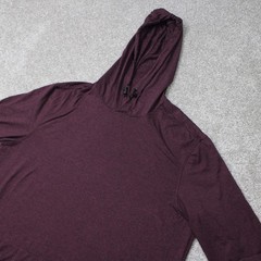 01. Algo Hoodie Men Large Red/Black 01. Performance Quick Dry UV SPF 40+ Stretch