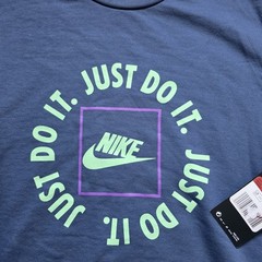 Nike Just Do It Crew Neck Sweatshirt Men’s Large Blue NWT