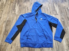 Men’s Polo Ralph Lauren RLX 67 1/4 Zip Microfiber Hoodie Pullover Sz Large