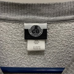 VTG Y2k Basic Conditioning Gear Gray Athletic Rugby 8 Long Sleeve Crewneck XL