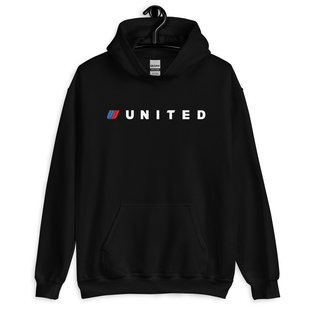 US Airline United Airlines-Inspired Logo Unisex Hoodie S-5XL