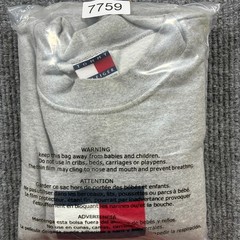 Tommy Hilfiger Mens Spellout Logo Sweatshirt XL Gray Crewneck Classic 90s Style