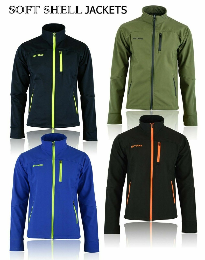 Men’s Soft Shell Fleece Jacket Waterproof Outdoor Work Windproof Casual Jackets