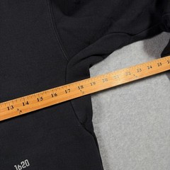 1620 Workwear Pullover Hoodie Mens Small Black Cordura Heavyweight Made in USA