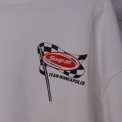 Snap On Turning Up The Screws White Pullover Sweatshirt New Size XL X-Large