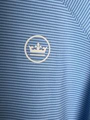 Peter Millar Men’s Pine Sugar Stripe Performance Hoodie Blue Etide XL NWT $150
