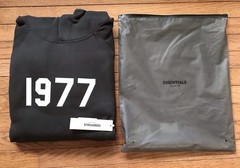 New Fear of God Essentials 1977 Hoodie ‘Iron’ 192BT212050F. (100% Authentic )