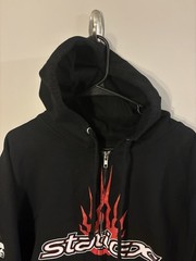Static-X 20th Anniversary Black Fleece Zip Up Hoodie Band Graphic Wayne Static