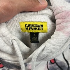 China Town Market Hoodie Mens Small Multicolored Art Pullover Pocket