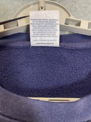 Blanks by Thirteen Men 2XL Faded Blue/Purple Cotton Heavyweight Sweatshirt USA