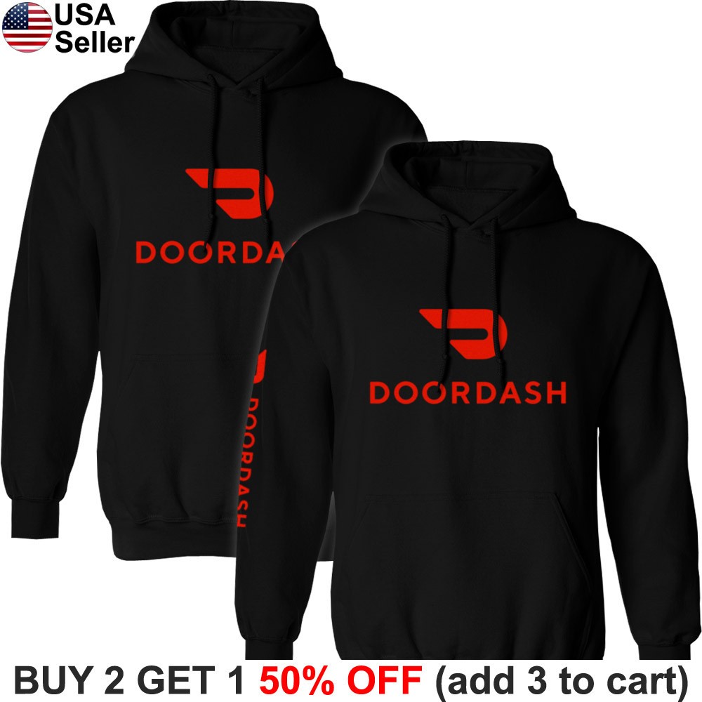 DoorDash Hoodie Sweat Shirt Food Delivery Service Driver Door Dash Hooded BWR01