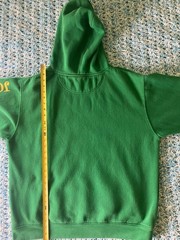 Vintage John Deere Moline Illinois Old Logo Green Hoodie Size Large