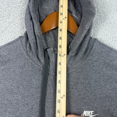 Nike Sportswear Full Zip Hoodie Mens XL Gray Lightweight Jersey Sweatshirt