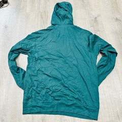 Lacoste Hoodie Mens Large sz 5 Green Regular Fit Cotton Jersey Pullover Sweater