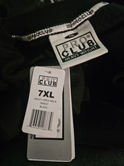PRO CLUB HEAVY WEIGHT FLEECE CREW NECK SWEATSHIRT BLACK 7XL NEW