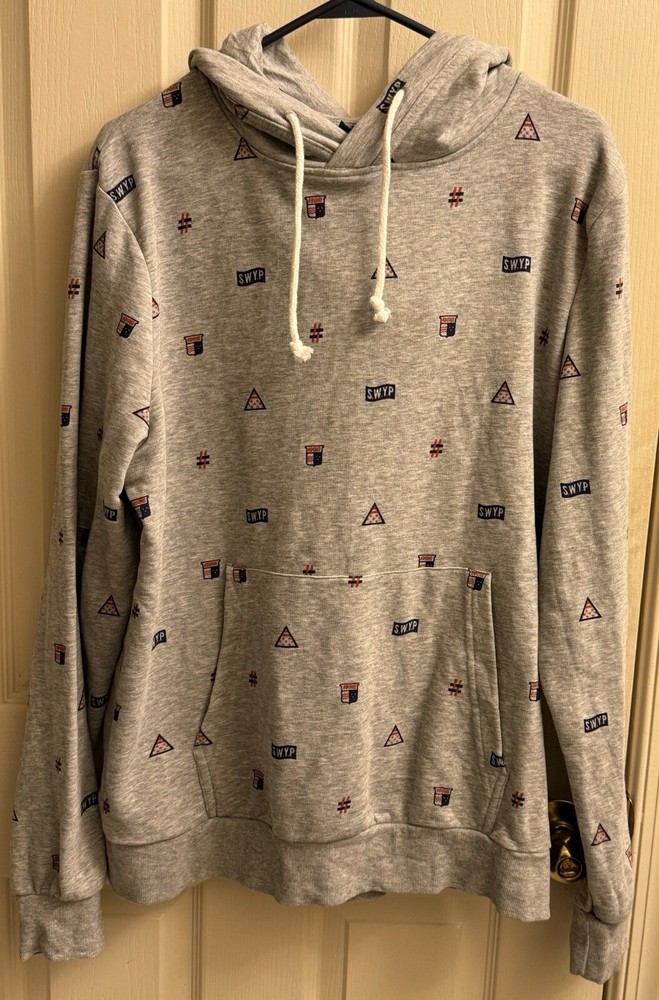 H&M Divided Men’s S.W.Y.P. Large Regular Fit Sweatshirt Hoodie Pullover EUC