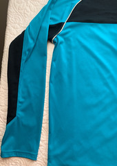 Under Armour LARGE 1/4 Zip Mens Blue Regular All Season Gear RUN Lightweight