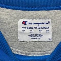 Champion Sweatshirt Mens Crewneck Embroidered Logo Royal Blue XL