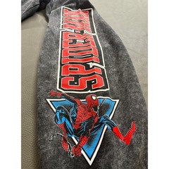 Marvel Spider-Man Carnage Venom Acid Wash Lightweight Hoodie Men’s Medium Gray