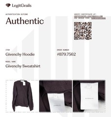 Givenchy Hooded Logo 100% Cotton Sweatshirt In Burgundy – Men’s Size Large