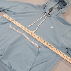 Nike Standard Issue Dri-FIT Pullover Hoodie Blue Zip Pocket Athletic Men’s Large