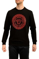 Versace Men’s Medusa Head Logo Print Crewneck Sweater Sweatshirt US 3XL IT 58