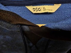 Dicks Men XL Athletic Pullove Sweatshirt Drawstring Hoodie Blue Kangaroo Pocket