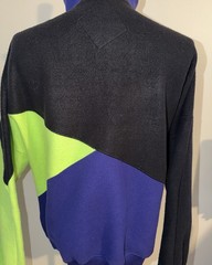 VTG Street Closed Fleece Colorblock 1/4 Zip Pullover Size XL