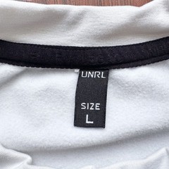UNRL Crossover Crewneck White Men’s L Stretch Performance Sports Gym