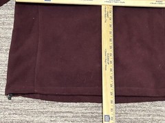 Champion Authentic Sweater Adult Large Burgundy Zip Jacket Sweatshirt Mens