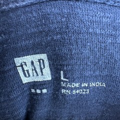 Y2K Gap Navy Blue Full Zip Hoodie Lightweight 100% Cotton Slub Sweatshirt L VTG