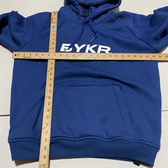 BYKR Motorcycle Riding Hoodie Men’s Medium Blue Mesh Lined Biker Jacket