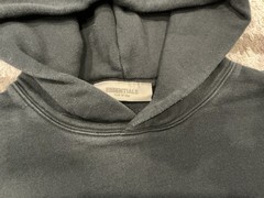 Black Fear Of God Essentials Pullover Hoodie “stretch limo” Size Small