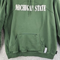 Vintage Nike Team Michigan State Spartans Center Swoosh Raised Letter Hoodie XL