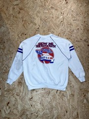 Vintage 1985 World Series Sweatshirt Mens XL White I-70 Show Me Showdown MLB