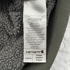 Carhartt Hoodie Mens M Green Full Zip Hooded Fleece Lined Pockets Heavyweight