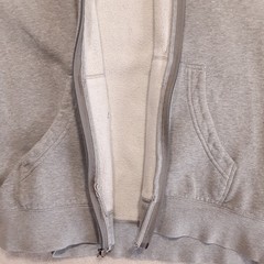 Nike SB Mens Full Zip Hoodie Jacket Large Light Gray Heather Drawstring