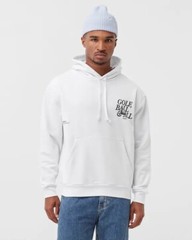 Students Golf Men’s Golf Ball & All Long Sleeve Pullover Hoodie White Size L