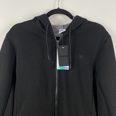 Hurley Exist Icon Bonded Fleece Zip Up Hoodie Black US Mens Small