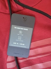 Fabletics Courtside Pullover Hoodie Red XL Logo Hooded Drawstring