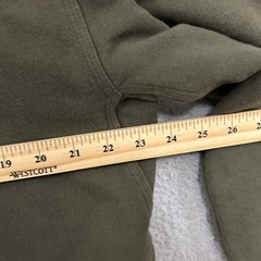 Katahdin Iron Works Hoodie Men Medium Green Sherpa Lined Full Zip Fleece LL Bean