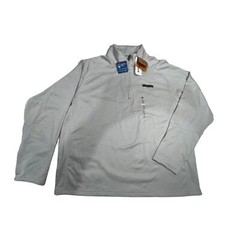 Timberland Pullover Turbo-quick dry Fleece Microfiber 1/4 zip Gray men 2XL New!