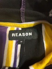 Reason Clothing Men’s Multicolor Striped Short Sleeve Hoodie