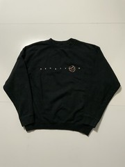 Vintage United Colors Of Benetton Script Embroidered Black Crewneck Sweatshirt L
